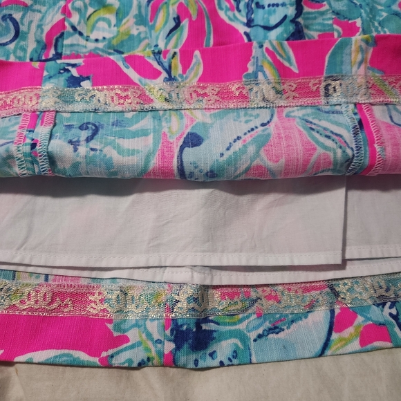 lilly pulitzer skirt Lobsters In Love Print Lined READ SIZE 4 - Picture 2 of 8
